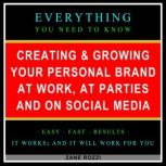 Creating & Growing Your Personal Brand at Work, at Parties and on Social Media Only One Hour - Everything You Need to Know, Zane Rozzi