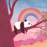 Mimi the panda and the sleepy rainbow..., Marina B