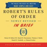 Robert's Rules of Order Newly Revised In Brief, 3rd edition, Henry M. Robert III