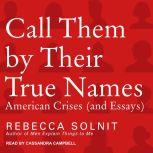 Call Them By Their True Names American Crises (and Essays), Rebecca Solnit