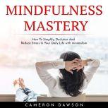 MINDFULNESS MASTERY : How To Simplify, Declutter And Reduce Stress In Your Daily Life with minimalism, Cameron Dawson