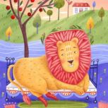 Lion and naptime, Linnea Taylor