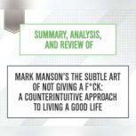 Summary, Analysis, and Review of Mark..., Start Publishing Notes