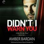 Didn't I Warn You (Bad for You, #1), Amber Bardan