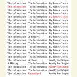 The Information, James Gleick