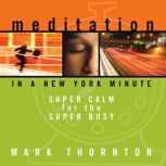 Meditation in a New York Minute, Mark Thornton