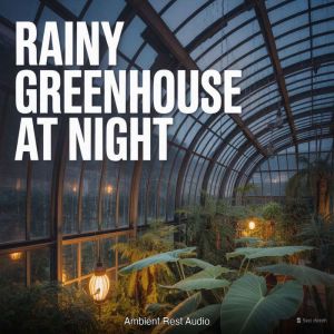 Rainy Greenhouse at Night, Ambient Rest Audio