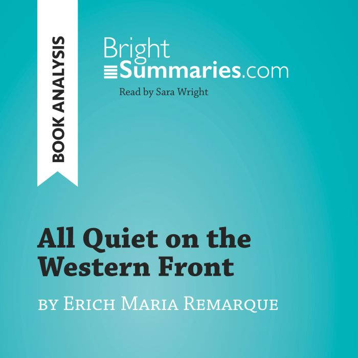 All Quiet on the Western Front by Eri..., Bright Summaries