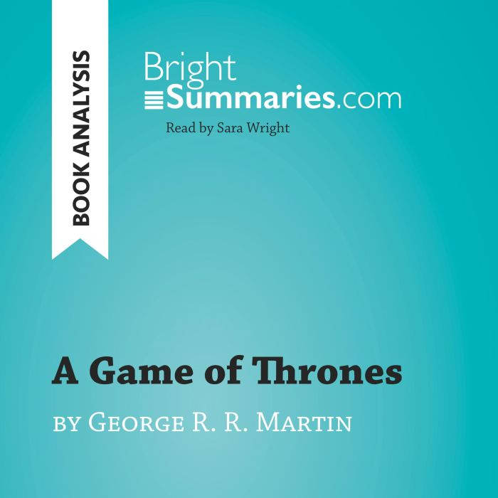A Game of Thrones by George R. R. Mar..., Bright Summaries