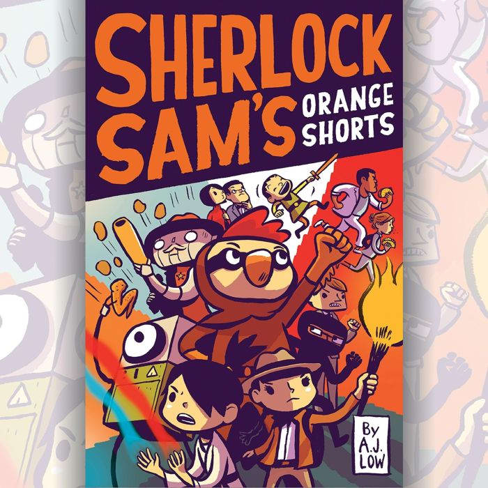Sherlock Sams Orange Shorts, A.J. Low