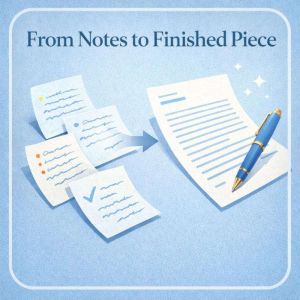 From Notes to Finished Piece, Luke Beatty