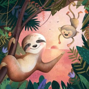 Yawnie the sloth comes to visit, Marina B