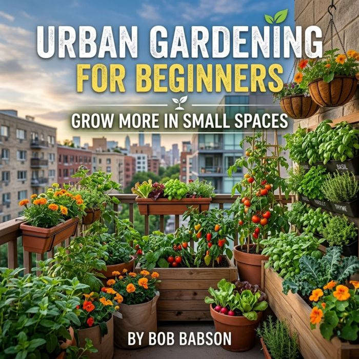 Urban Gardening for Beginners, Bob Babson