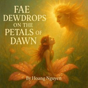 Fae Dewdrops on the Petals of Dawn: A Flower Sprite's Awakening to the Sun God's Gentle Rays: Beaded in Morning Mist and Solar