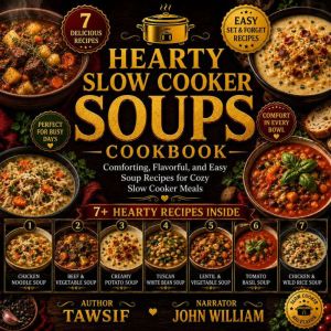 Hearty Slow Cooker Soups Cookbook, Tawsif