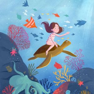 Moon girl in the underwater kingdom, Marina B