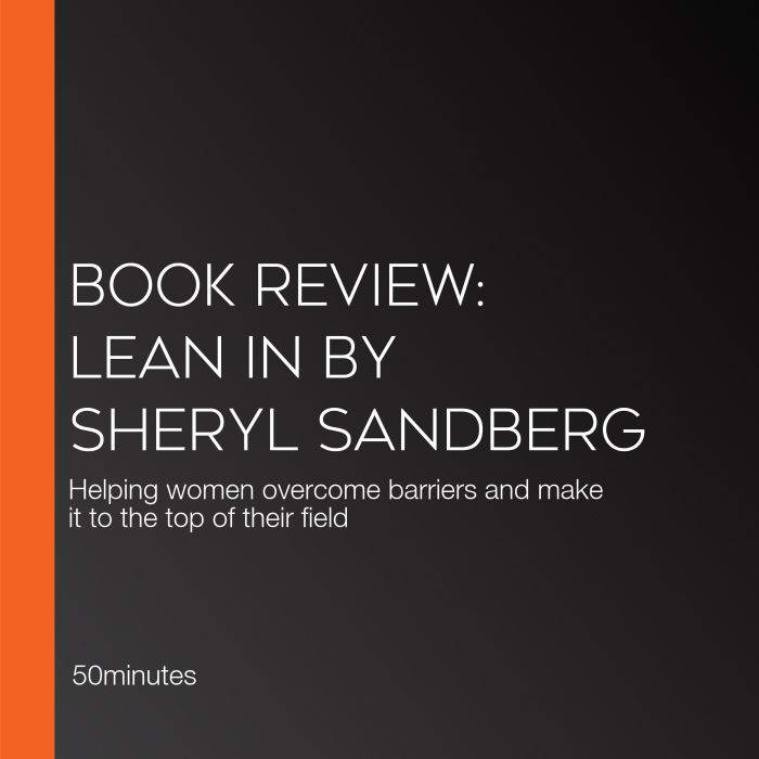 Book Review Lean in by Sheryl Sandbe..., 50minutes