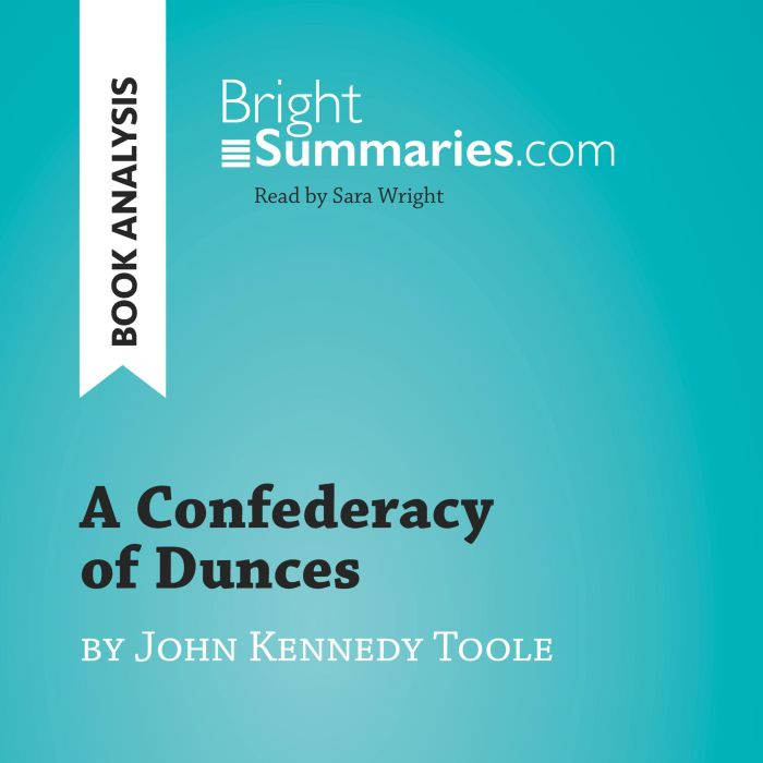 A Confederacy of Dunces by John Kenne..., Bright Summaries