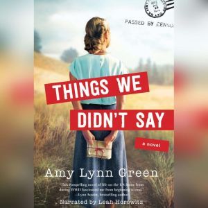 Things We Didnt Say, Amy Lynn Green