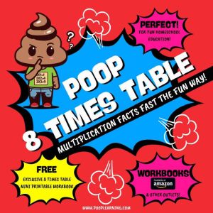 Poop 8 Times Table Learn Multiplica..., Professor Poop