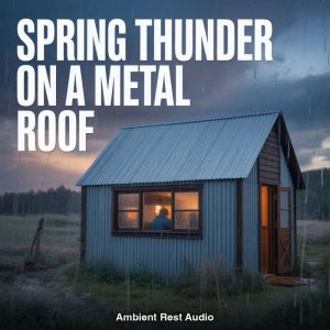Spring Thunder on a Metal Roof, Ambient Rest Audio