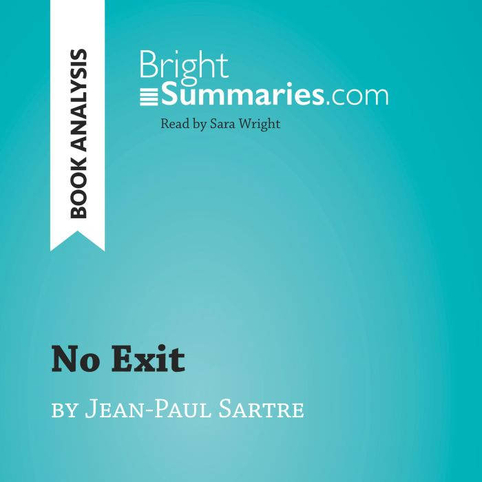 No Exit by JeanPaul Sartre Book Ana..., Bright Summaries