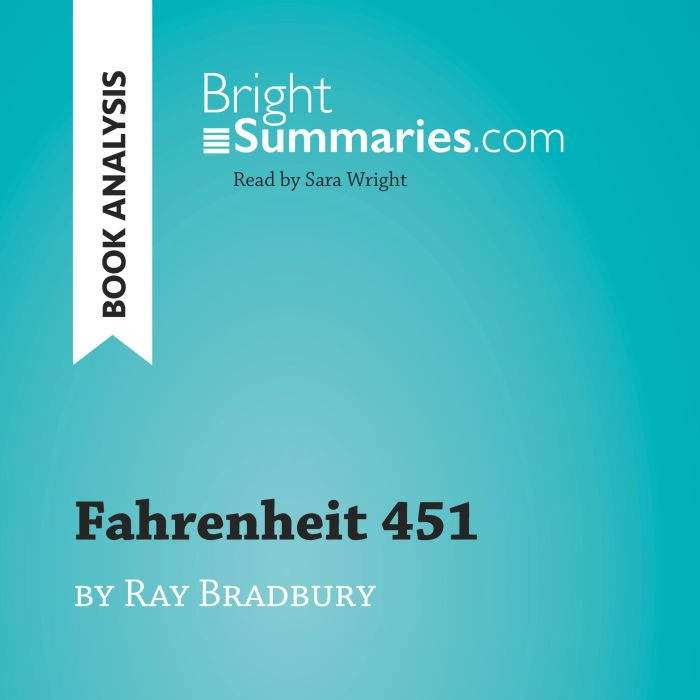 Fahrenheit 451 by Ray Bradbury Book ..., Bright Summaries