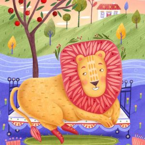 Lion and naptime, Linnea Taylor