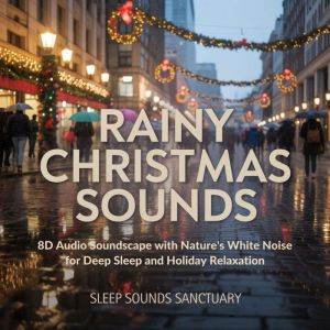 Rainy Christmas Sounds: 8D Audio Soundscape with Natures White Noise for Deep Sleep and Holiday Relaxation