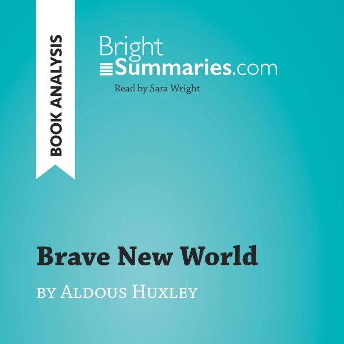 Brave New World by Aldous Huxley Boo..., Bright Summaries