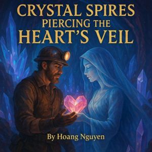 Crystal Spires Piercing the Heart's Veil: A Gem Miner's Discovery of Love in the Depths Below: Delved in Faceted Glow and Buri