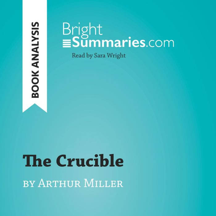 The Crucible by Arthur Miller Book A..., Bright Summaries