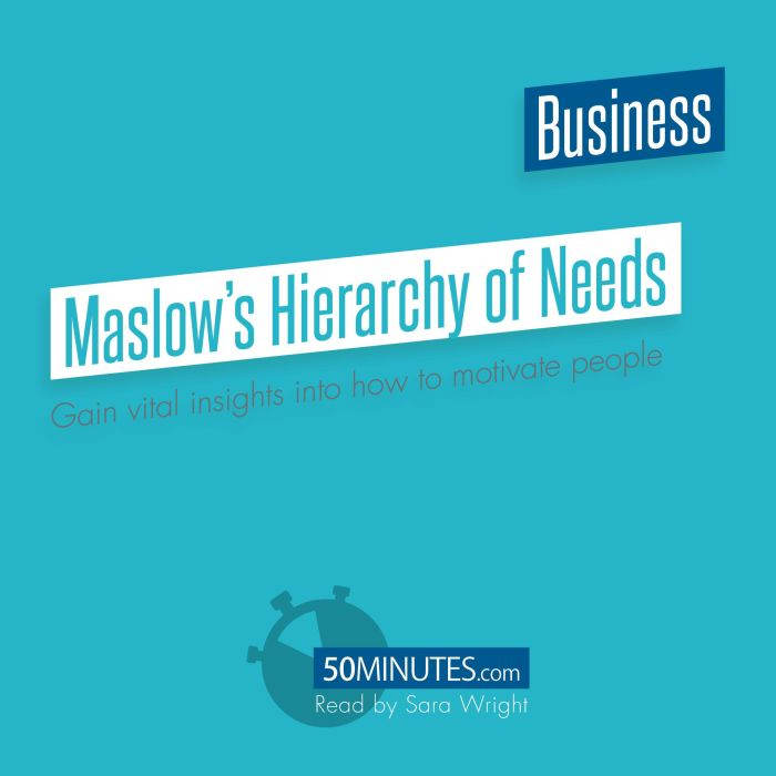 Maslows Hierarchy of Needs, 50minutes