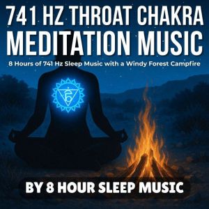 741 Hz Throat Chakra Meditation Music: 8 Hours of 741 Hz Sleep Music with a Windy Forest Campfire