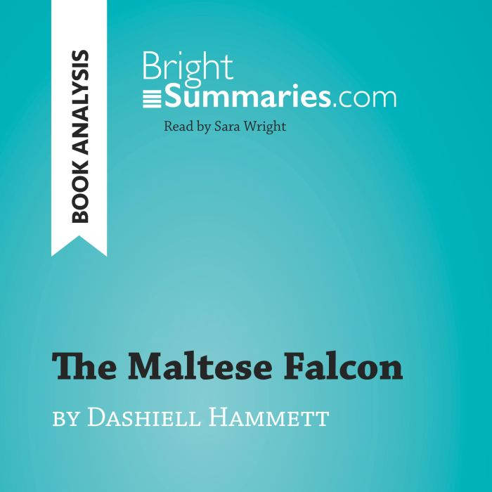 The Maltese Falcon by Dashiell Hammet..., Bright Summaries