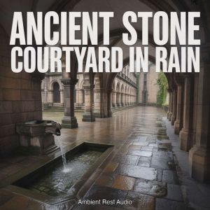 Ancient Stone Courtyard in Rain, Ambient Rest Audio