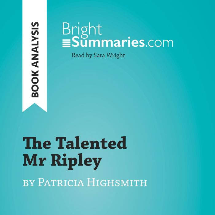 The Talented Mr Ripley by Patricia Hi..., Bright Summaries