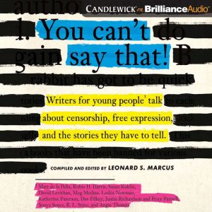 You Cant Say That!, Leonard S. Marcus Editor